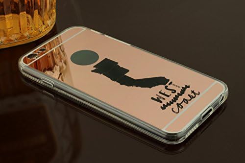 Halcyon T.'s iPhone 6 Mirror Case: West Coast Reppin' Reflective Series (Rose Gold)