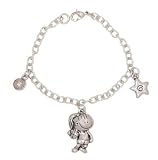 Clayvision Basketball Girl Super Star Three Charm Bracelet