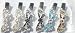Hrclip005 Set of Six Multicolor Crystals Rhinestone Butterflies on French Barrette Hair Clips for Women and Teens