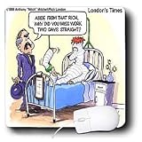 Londons Times Funny Medicine Cartoons - Missed Work Again - Mouse Pads