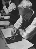 Matcher at Cartier's Matching Diamonds That Will Go Into a New Choker Photographic Poster... by Art.com