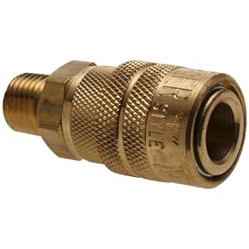 Milton 716BK M Style Quick Fitting: 1/4-Inch Male Coupler