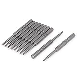 uxcell トルクスセキュリティドライバービット 磁気チップ 便利な道具 修復ツール 磁気 10個入り