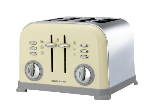 Morphy Richards Accents 4 Slice Toaster 44038 Cream