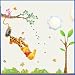 Medium Winnie the Pooh Wall Decor Stickers with Tree(2 Pages)