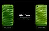 Apple iPhone 3G 3GS Hydrocarbon PolymerTM Hex Design Case - Original Green