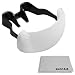 White Hot-Shoe Flash Diffuser for DSLR Cameras (Canon, Nikon, Pentax) + Premium MagicFiber Microfiber Lens Cleaning Cloth