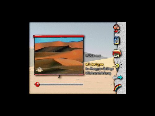 Mit Alex auf Reisen, je 1 CD-ROM : In die Wüste, 1 CD-ROM Die Wüste spielerische entdecken. Für Windows 95/98/NT oder MacOS ab System 7.0. Viele Informationen zu Menschen, Tieren, Pflanzen und Landschaften. Lernspiel