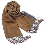 Basile Ombre Fringed Wool-Cashmere Pashmina Shawl Blue-Brown
