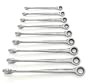 GearWrench 85898 9 Piece X-Beam Ratcheting Combination Wrench Set SAE