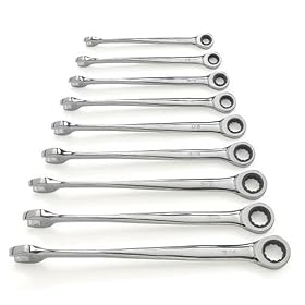 GearWrench 85898 9 Piece X-Beam Ratcheting Combination Wrench Set SAE