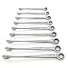 GearWrench 85898 9 Piece X-Beam Ratcheting Combination Wrench Set SAE