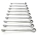 GearWrench 85898 9-Piece X-Beam Combination Ratcheting SAE Wrench Set