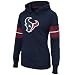 Houston Texans  Gameday Heroes Long Sleeve Pullover Slub Fleece Hoodie,Trad Navy/Br Cardinal/White,X-Large