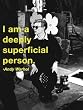 Andy Warhol Deeply Superficial Quote Celebrity Art Icon Poster Print 12x16