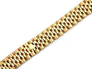 Ladies 18ky All Gold Jubilee Watch Band for Rolex 13mm