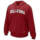 Nike Oklahoma Sooners Crimson Classic Full Zip Hoody Sweatshirt