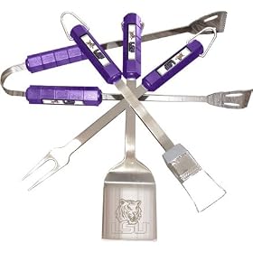 BBQ Grill Set Louisiana State University Tigers
