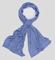Indigo Collection Sequin Embellished Lightweight Scarf Indigo Collection Sequin Embellished Lightweight Scarf