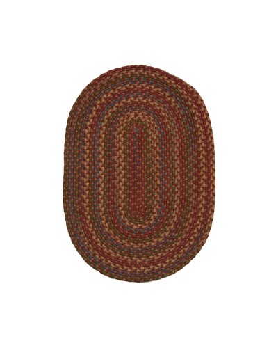ITM Monticello Indoor/Outdoor Reversible Braided Rug, 7-Feet 4-Inch by 9-Feet 4-Inch, Burgundy On Sale