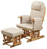 Hauck Glider Recline Nursing Chair and Stool