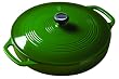 Lodge Color Enamel 3 Quart Covered Casserole, Emerald Green