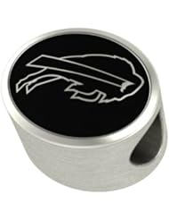 Buffalo Bills NFL Jewelry and Bead Fits Most European Style Bracelets. High Quality Bead in Stock for Immediate Shipping