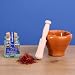 La Mancha Saffron Jar with Mortar and Pestle