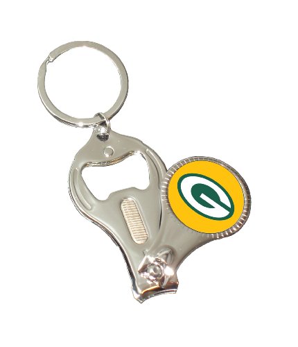 NFL Green Bay Packers 3-in-1 Nailclipper Keychain