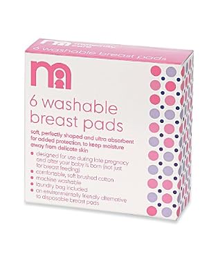 Mothercare washable breast pads - 6pk