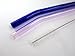 Glass Straws- Bent Blue and Pink