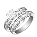 2.10 Carat Diamond Engagement Ring 14k White Gold Bridal Set Round Cut SALE