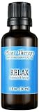 Relax Synergy (Mental Relaxation) Essential Oil Blend. 30 ml (1 oz). 100% Pure, Undiluted, Therapeutic Grade. (Blend of: L