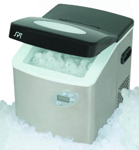 Sunpentown IM-101S Portable Ice Maker with LCD with Stainless Steel Body