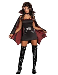 Dreamgirl Women's Fang Bangin' Fun Vamp,Black,Large