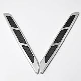 Automotive Replace Decoration Air Flow Intake Hood Vent Mesh Grille Chrome Plated ABS... by Astra Security