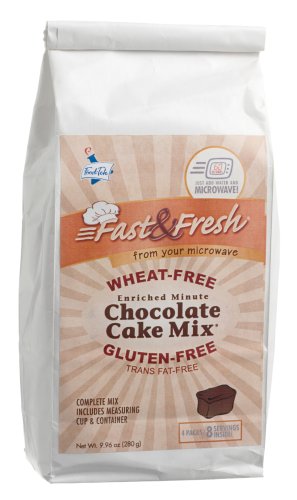 Fast & Fresh Cake Mix Chocolateolate Microwavable Wheat And Gluten Free, 9.96-Ounce Units (Pack of 6)