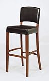 Sonora 30" Barstool Black Leather