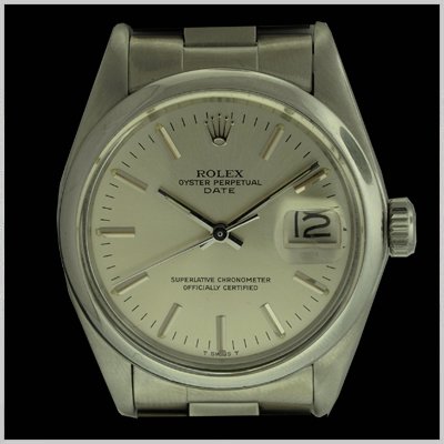 Rolex Men's Stainless Steel Date Oyster Perpetual