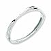 Sterling Silver White Ice .03ct. Diamond Crossover Bangle Bracelet