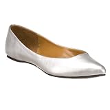 Women's Xhilaration: Saniya Pointed Toe Flats - Silver
