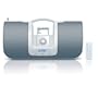 iLuv i552 Portable Audio System with Radio and Dock for iPod (White)