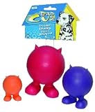 Pet Supplies : Bad Cuz Hard Rubber, Squeaky, Bouncy Walking Ball - Small