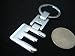 Chrome 3D car logo keyring / keychain for MERCEDES BENZ E Class