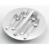 Pfaltgraff Everyday Arcadia Frost 45-Piece Flatware Set, Service for 8