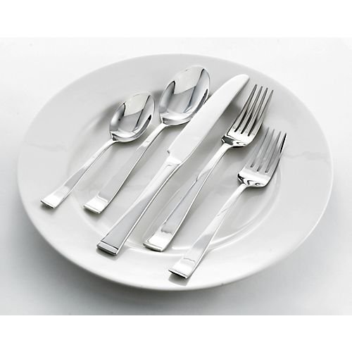 Pfaltgraff Everyday Arcadia Frost 45-Piece Flatware Set, Service for 8