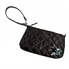 NHL San Jose Sharks Quilted Wristlet, Black