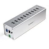 ORICO A3H10 10 Ports USB3.0 HUB Super Speed Transfer Rate up to 5Gbps Aluminum Alloy Hub