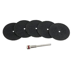Buy 6pc Extra-Large 2 Cut-Off Wheel Set with Mandrel - Fits Dremel - Cuts Steel,... by Pro Tools now!