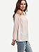 SheIn Women's Off The Shoulder Long Sleeve loose Top Blouse - Pink Small